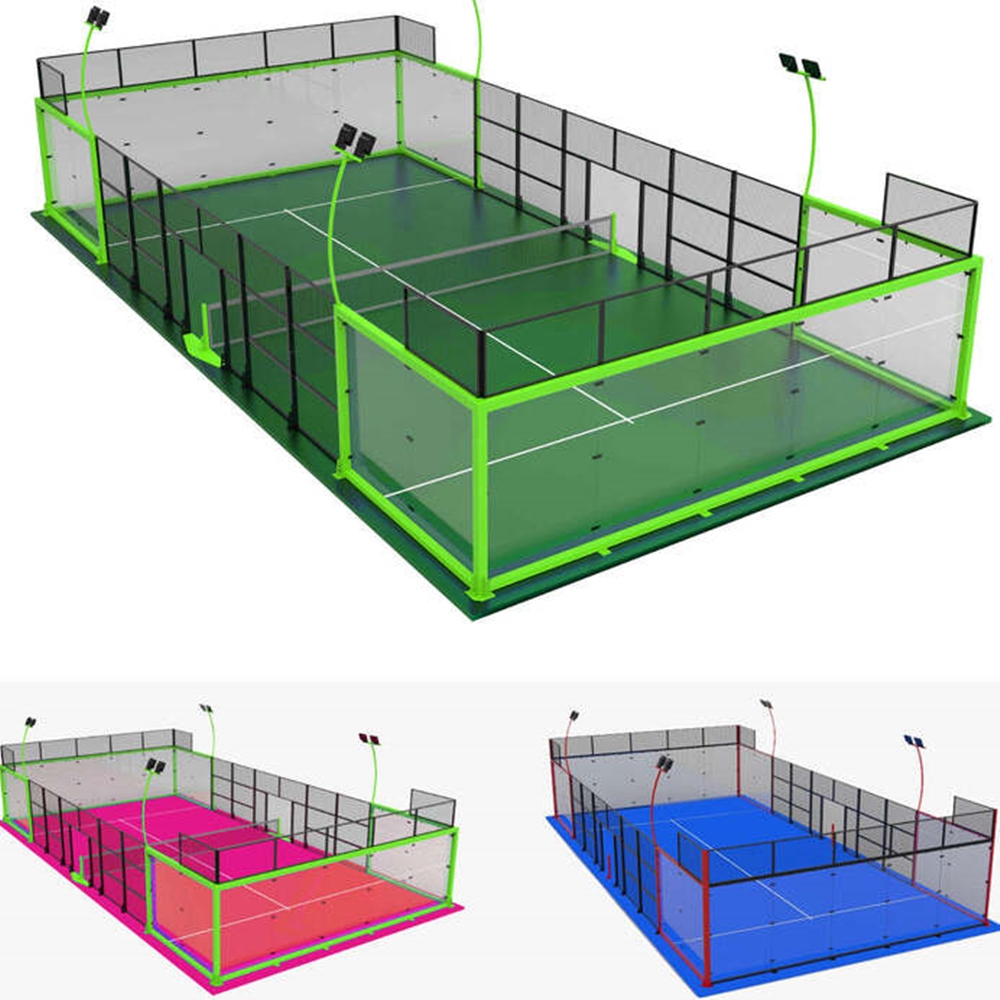 10*20M High quality Padel court Panoramic glass court wholesaler